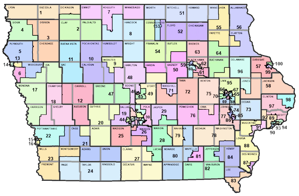 Iowa Map