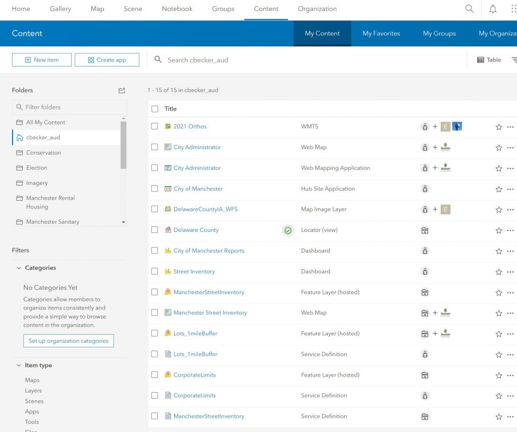 organizing and maintaining data